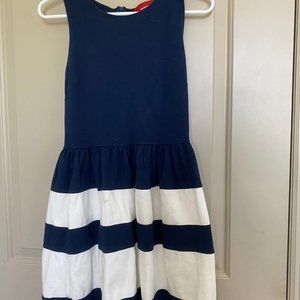 Red Saks Fifth Avenue Blue and White Dress